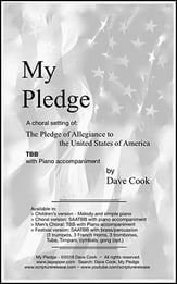 My Pledge TBB choral sheet music cover